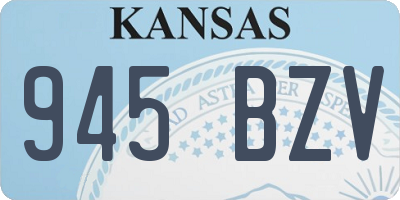 KS license plate 945BZV