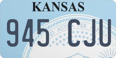 KS license plate 945CJU
