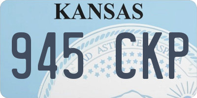 KS license plate 945CKP