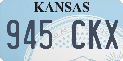 KS license plate 945CKX