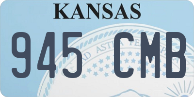 KS license plate 945CMB