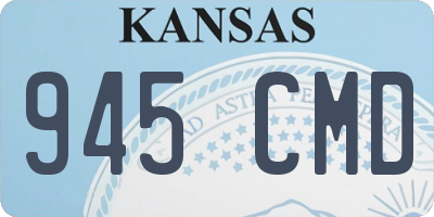 KS license plate 945CMD