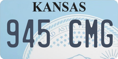 KS license plate 945CMG