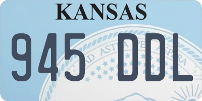 KS license plate 945DDL
