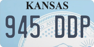 KS license plate 945DDP