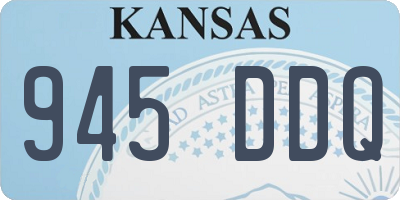 KS license plate 945DDQ