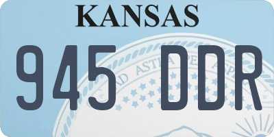 KS license plate 945DDR