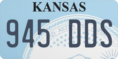 KS license plate 945DDS