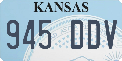 KS license plate 945DDV