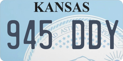 KS license plate 945DDY
