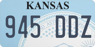 KS license plate 945DDZ