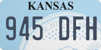 KS license plate 945DFH