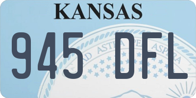 KS license plate 945DFL