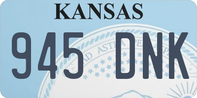 KS license plate 945DNK