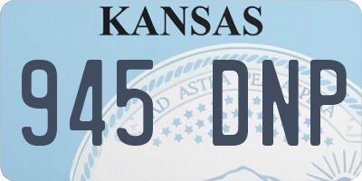 KS license plate 945DNP