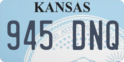 KS license plate 945DNQ