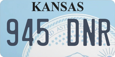 KS license plate 945DNR