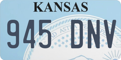 KS license plate 945DNV