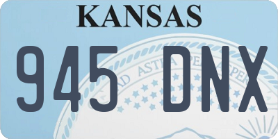 KS license plate 945DNX