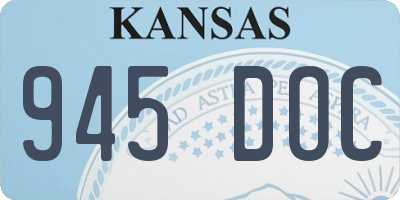 KS license plate 945DOC