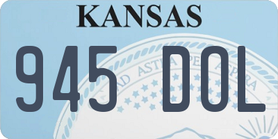 KS license plate 945DOL