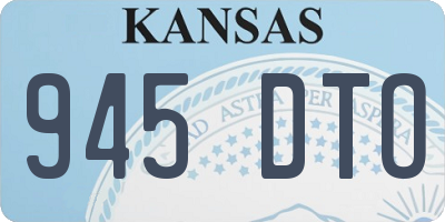 KS license plate 945DTO