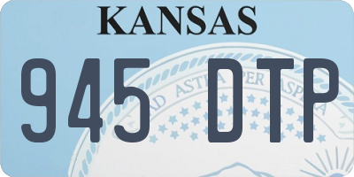 KS license plate 945DTP