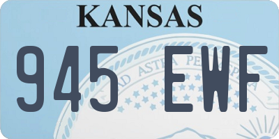 KS license plate 945EWF