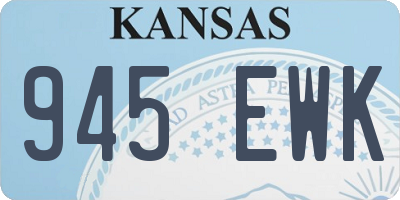 KS license plate 945EWK