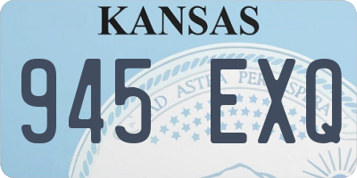 KS license plate 945EXQ