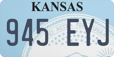 KS license plate 945EYJ
