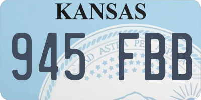 KS license plate 945FBB