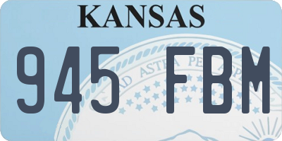 KS license plate 945FBM