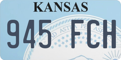 KS license plate 945FCH