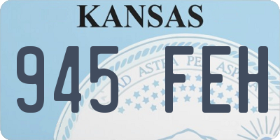KS license plate 945FEH