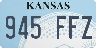 KS license plate 945FFZ