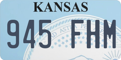 KS license plate 945FHM