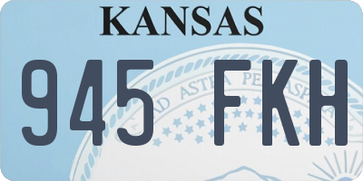 KS license plate 945FKH