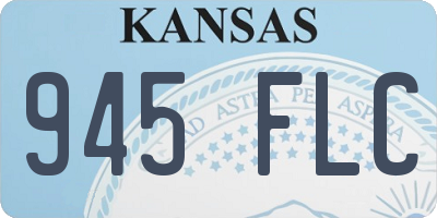 KS license plate 945FLC