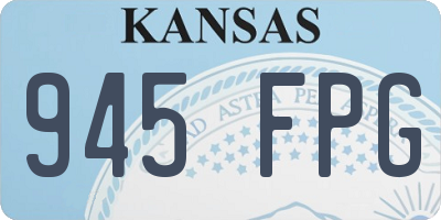 KS license plate 945FPG