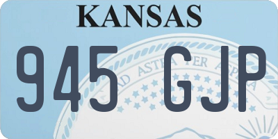 KS license plate 945GJP