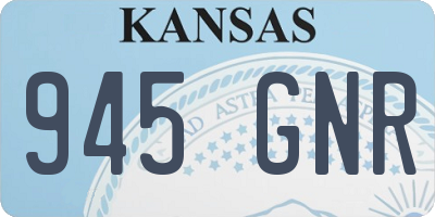 KS license plate 945GNR