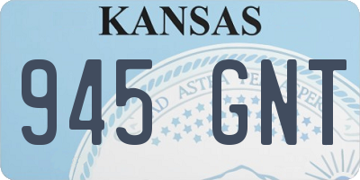 KS license plate 945GNT