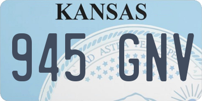 KS license plate 945GNV