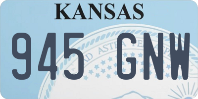 KS license plate 945GNW