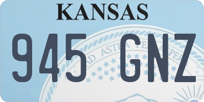 KS license plate 945GNZ