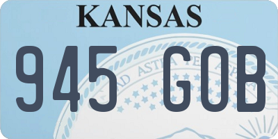 KS license plate 945GOB
