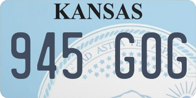 KS license plate 945GOG