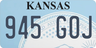 KS license plate 945GOJ