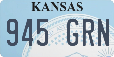 KS license plate 945GRN